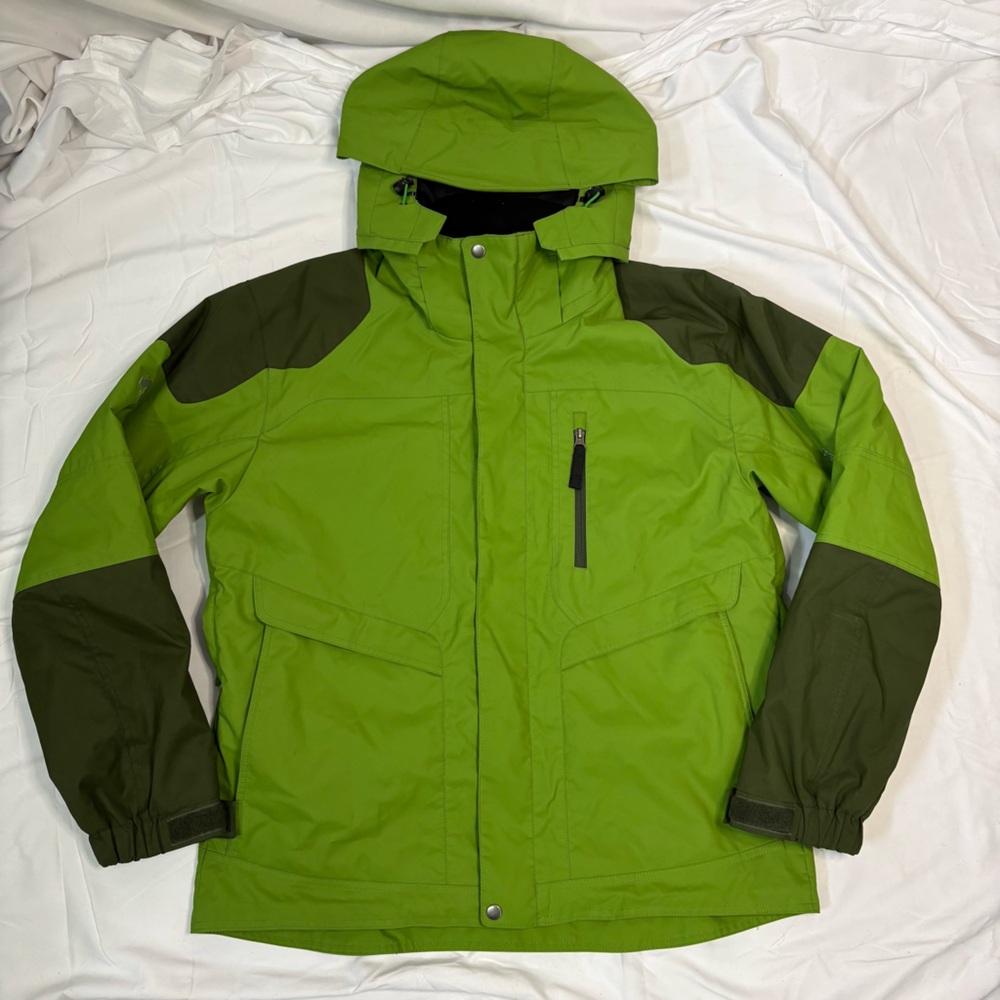 Descente Men’s Medium Green Technical Snowboard Ski Jacket Coat Heat Navi